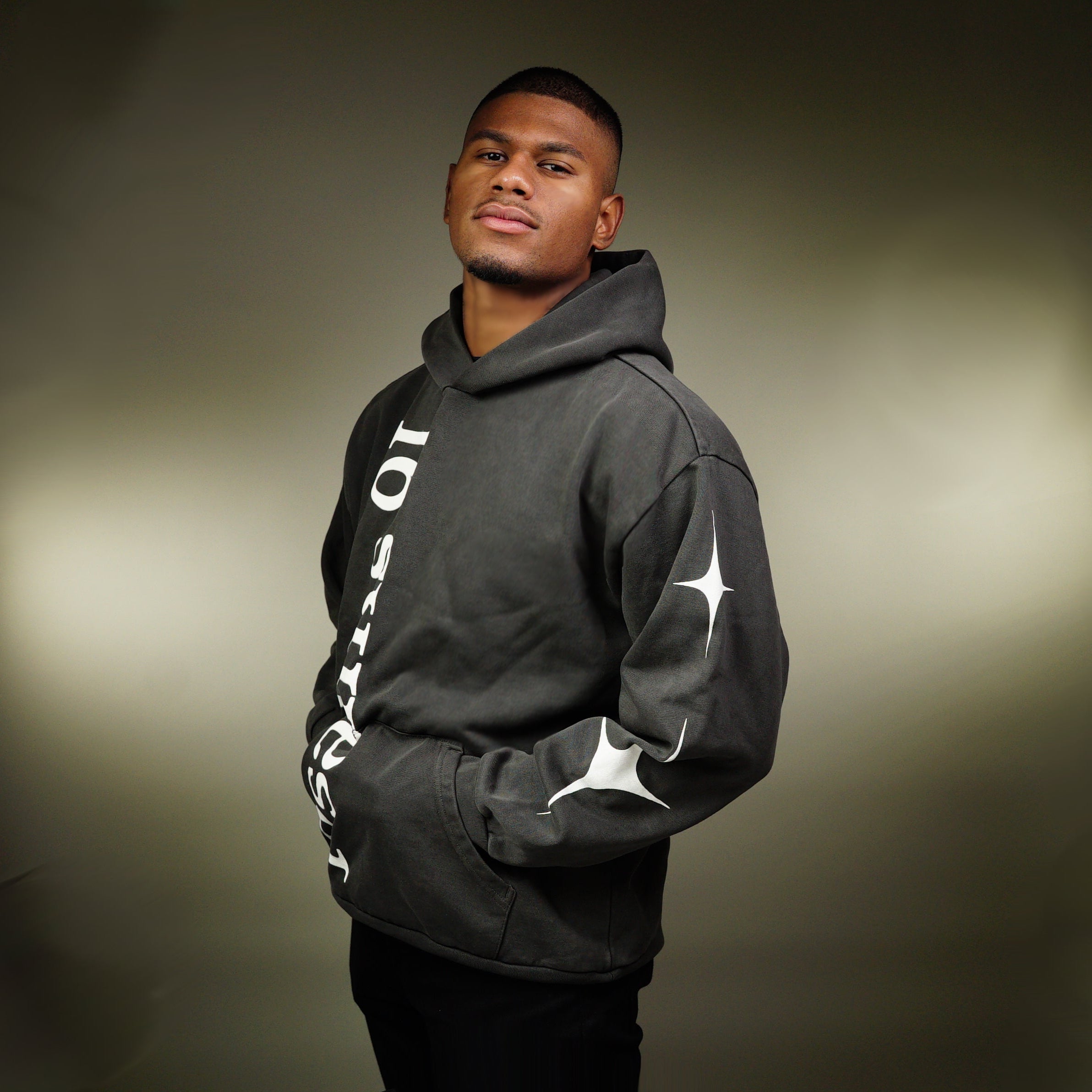 Heavy Psalms 91 Hoodie Charcoal Grey