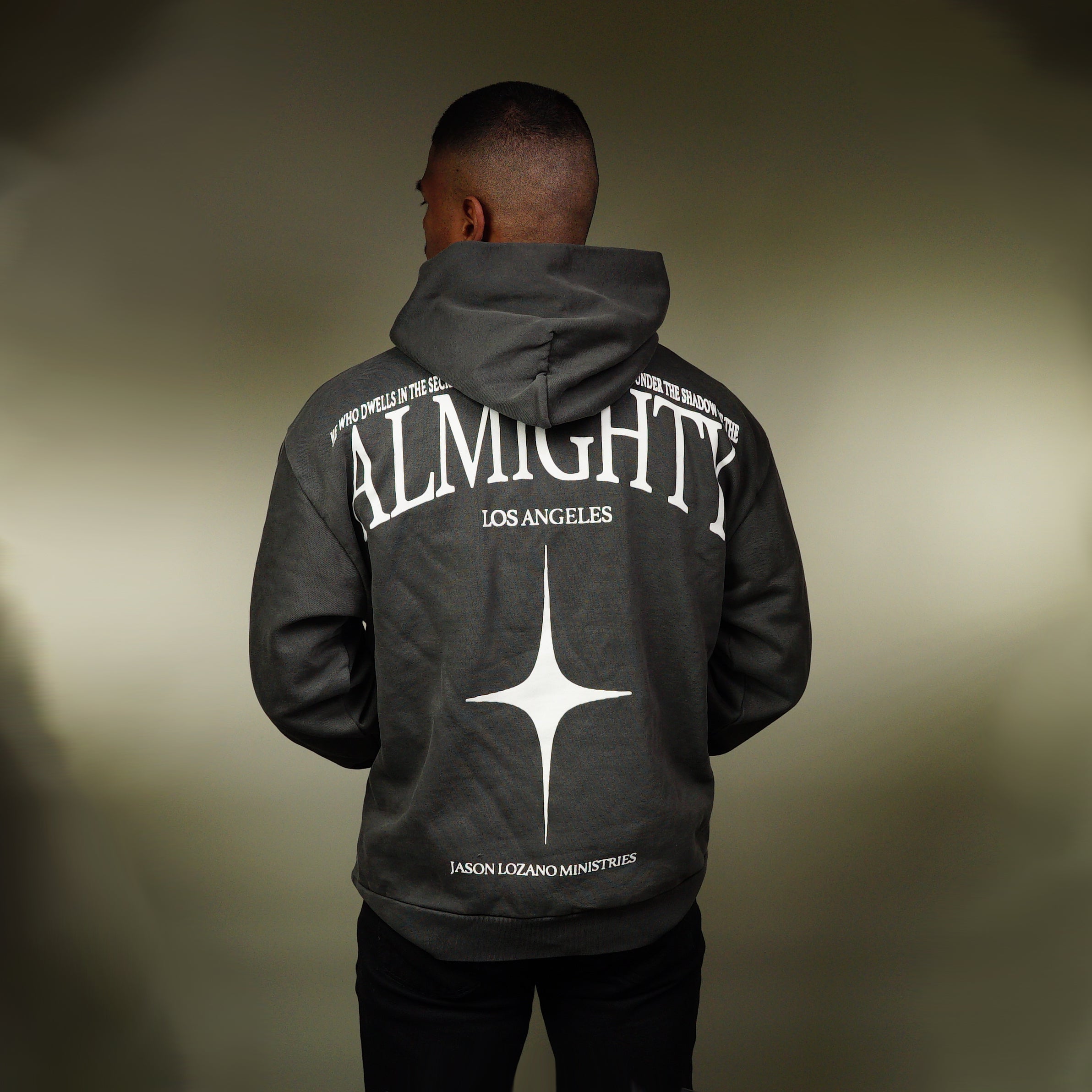 Heavy Psalms 91 Hoodie Charcoal Grey